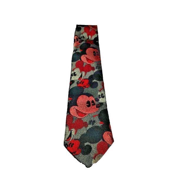 Mickey &‎ Co, Balancine Inc The Tie Works, Mickey Mouse, Disney, 100% Silk Tie - Picture 1 of 4